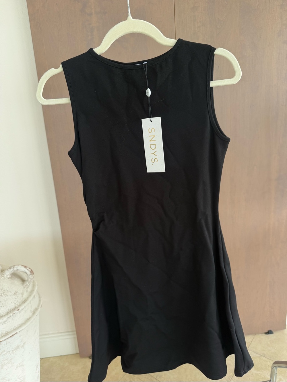SNDYS Black Sleeveless Mini Dress
